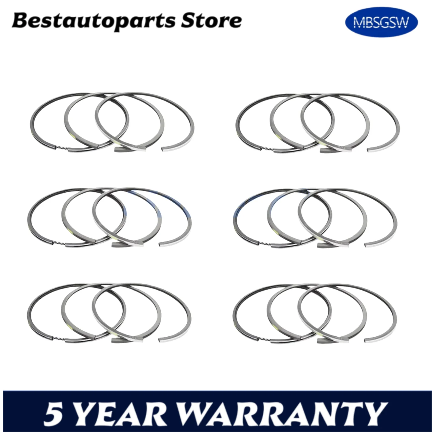 

Комплект поршневых колец 96 мм STD для Chrysler 300 Dodge Charger Journey Ram 1500 Jeep Wrangler Grand Cherokee 3,6 л V6 GAS FLEX DOHC