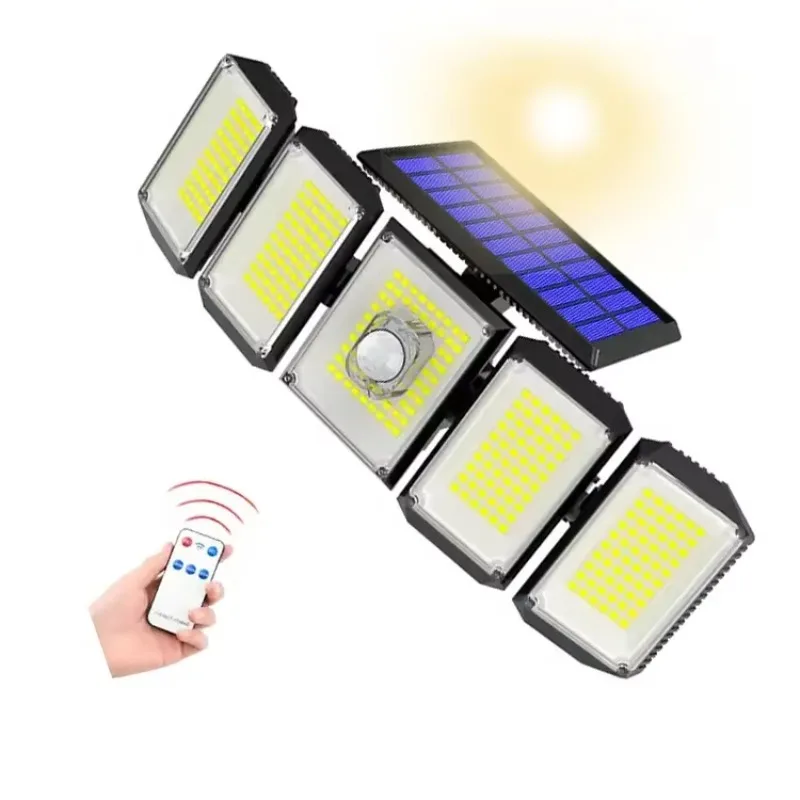 

New solar lamps, outdoor garden lamps, human body sensor garage street lamps, and household outdoor fence solar wall lamps