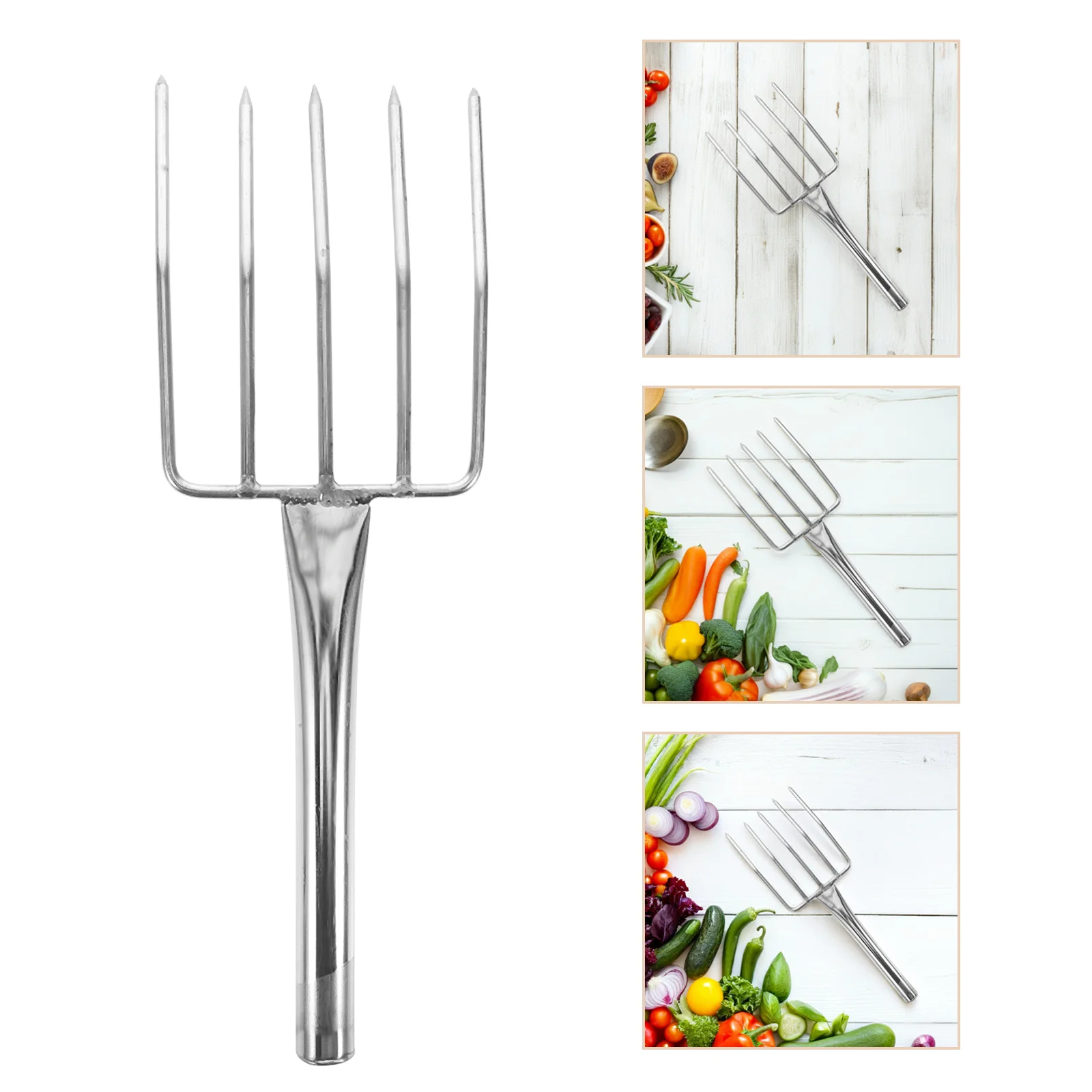 

Stainless Steel Bean Sprout Fork Durable Multifunctional Garden Tool for Transplanting Soil Scooping and Debris Cleaning