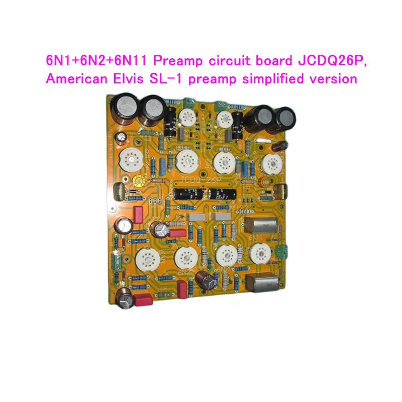 6N1+6N2+6N11 Preamp circuit board JCDQ26P, American Elvis SL-1 preamp simplified version