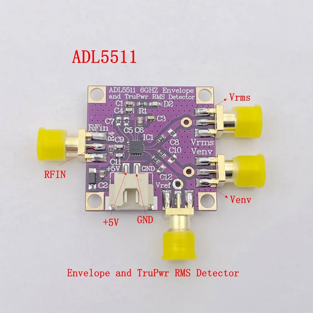 2026 ADL5511 6GHz Envelope and TruPwr RMS Detector AM Demodulator 50ohms RF Accessory with SMA Female Connector