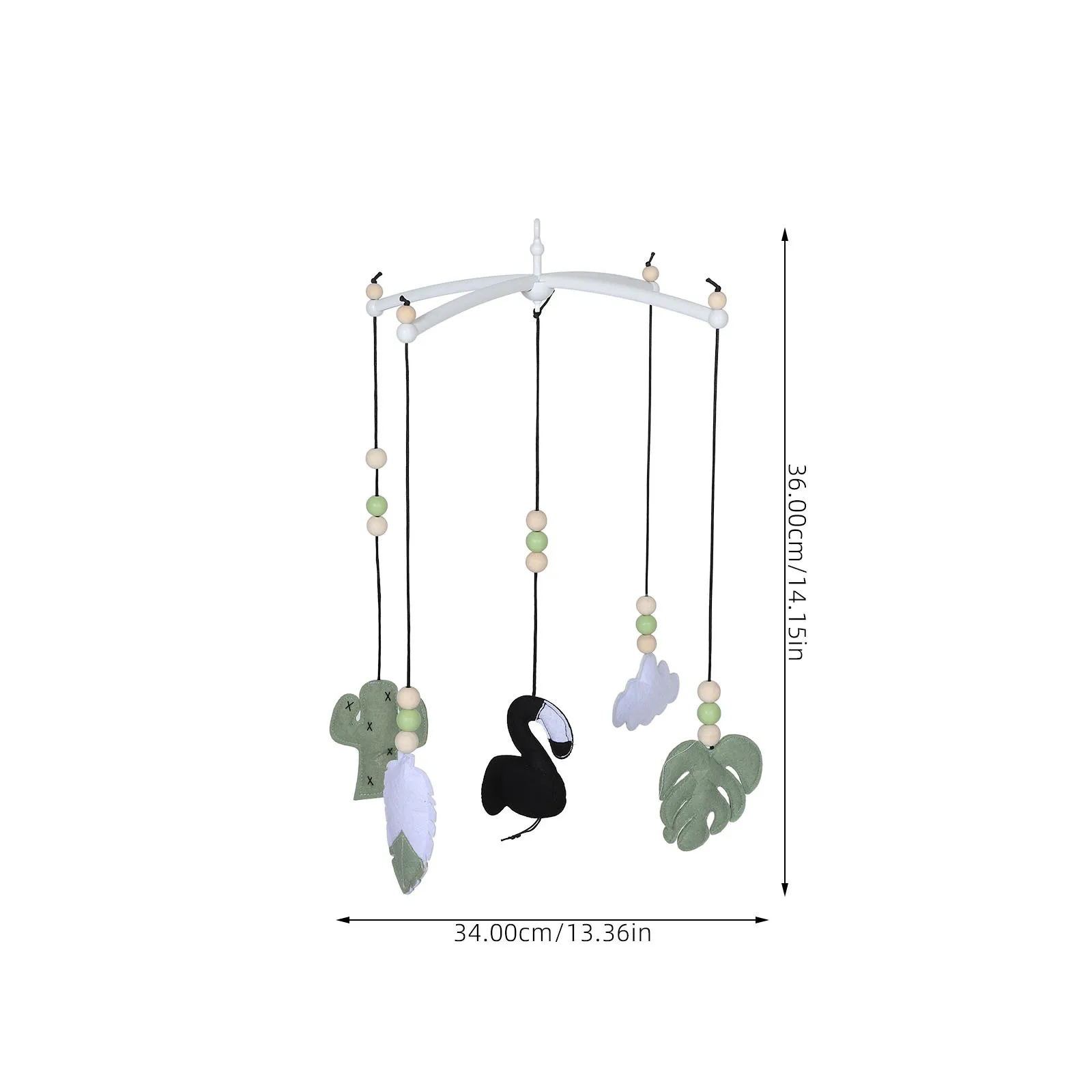 Baby Crib Bell Cute Felt Wind Chime Hanging Mobile For Nursery Bedroom Stroller Bed Canopy Decoration Ceiling Mobile For