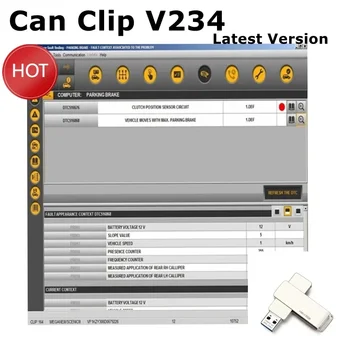 2024Hot sale!Latest software Can Clip V234 Renault Can ClipOBD2 diagnostic software + Reprog V191 + Dialogys V4.72 link
