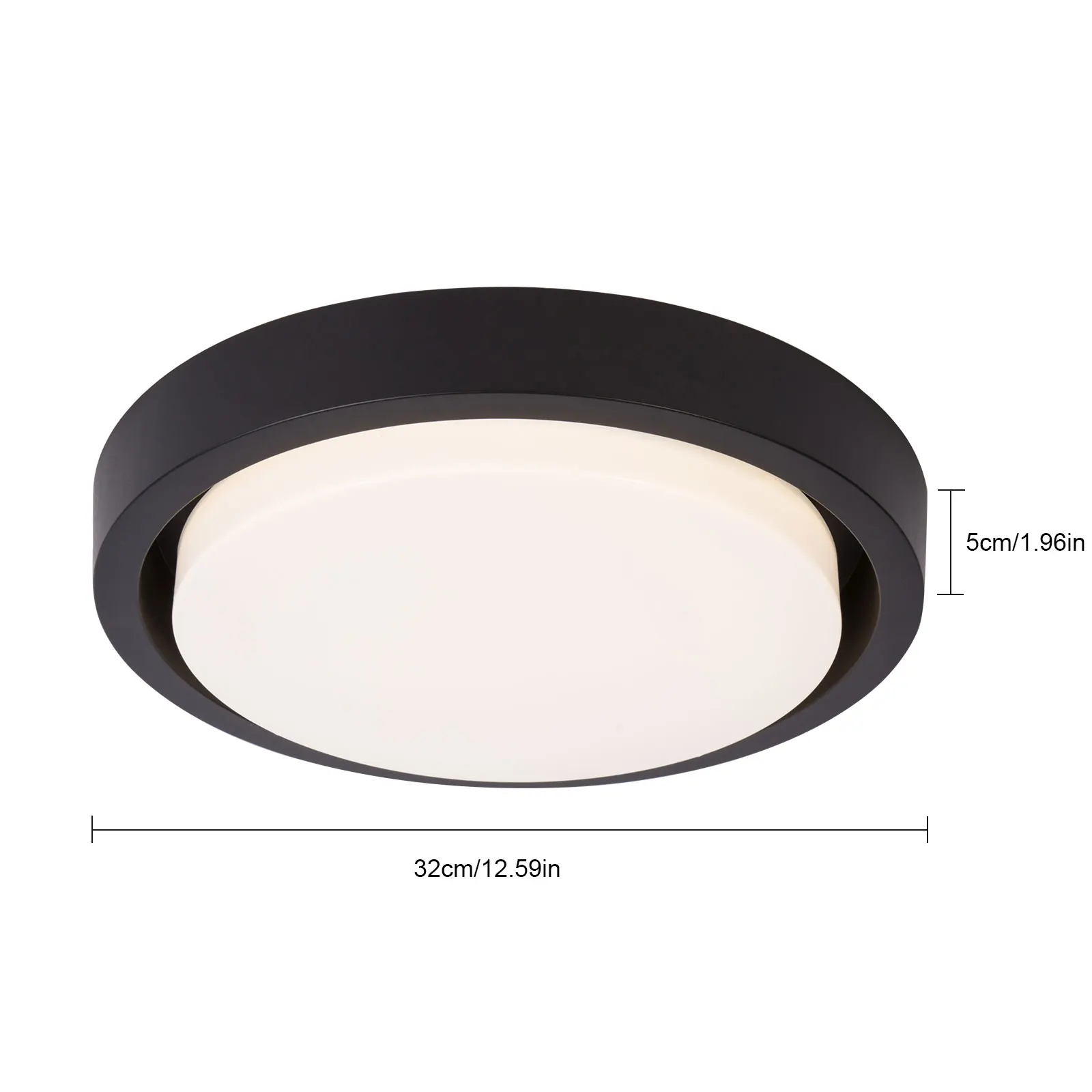 Loyalheartdy 18W Plafond Lamp Flush Mount Led Plafondlamp Ronde Kroonluchter Voor Badkamer Slaapkamer Keuken Wasruimte