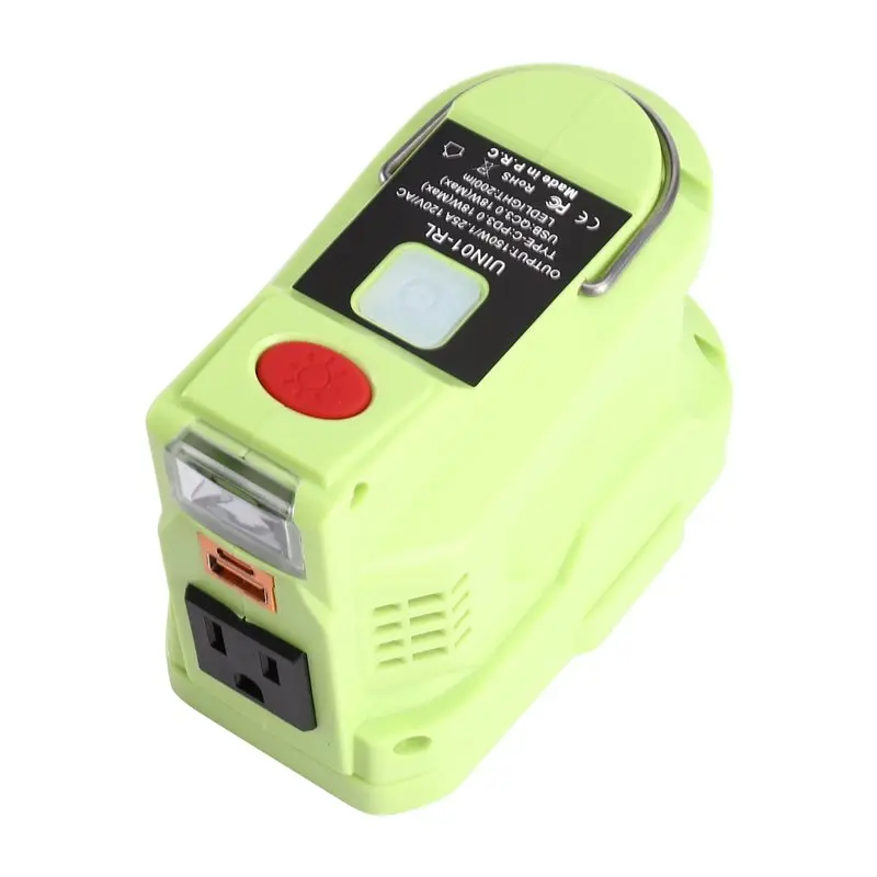 B27B Outdoor Power Inverter For Charging During Camping For Ryobi US Plug