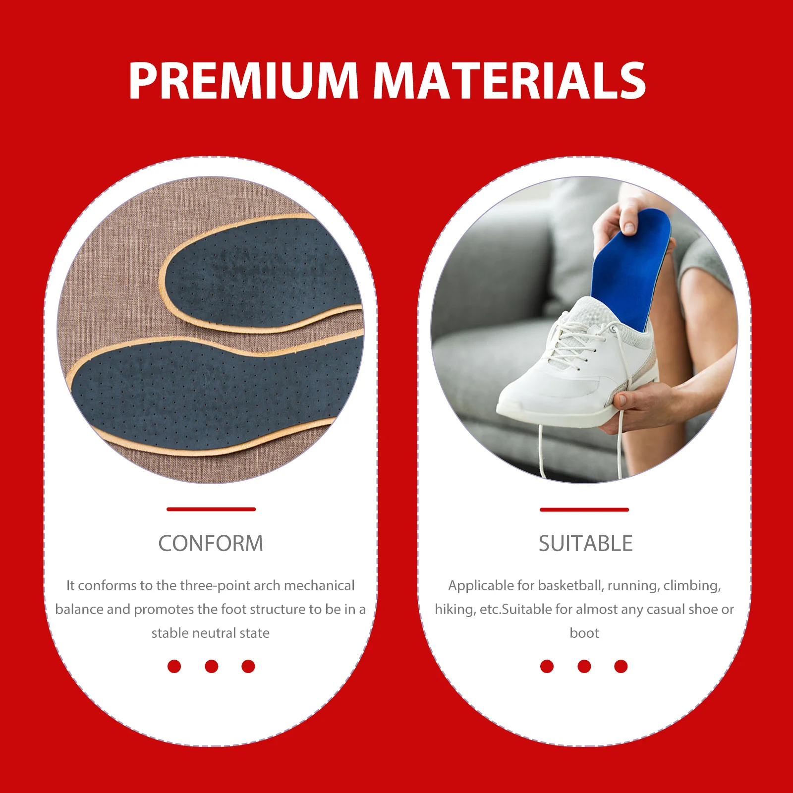 

Arch Support Insoles Flat Foot Correction Soft Shoe Pads Orthotic Inserts Women Pronation Eversion Leg Shape Suitable Casual