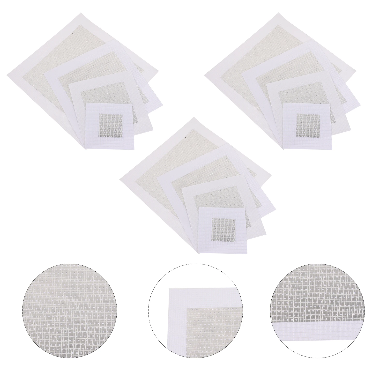 

12pcs Self adhesive Wall Patches Superior Stickiness Home Office Hotel Repair Stickers Anti corrosion Practical Mesh Tape
