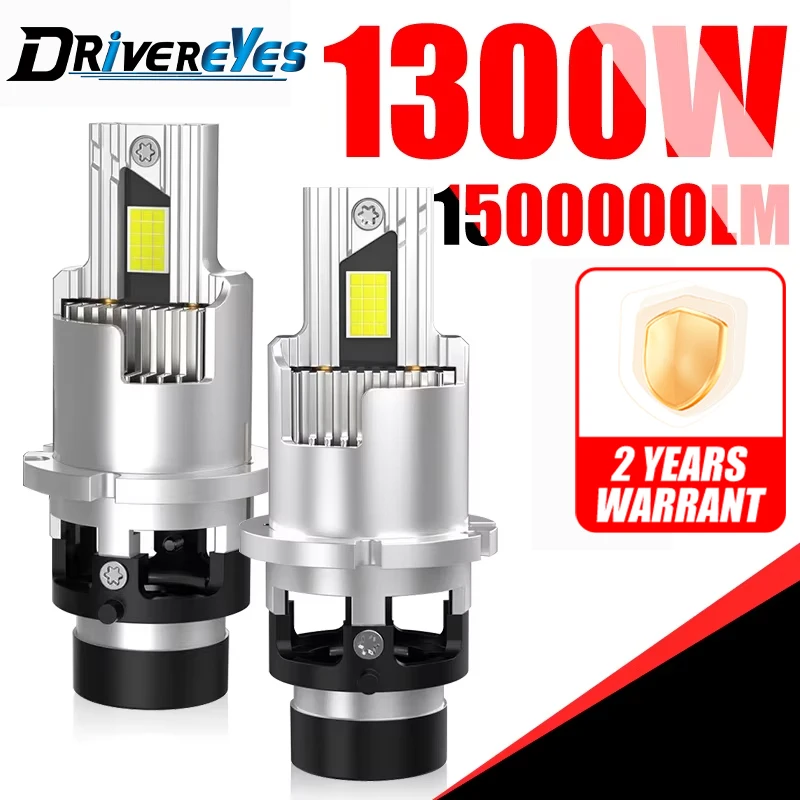 

1300W D2S D4S LED 150000LM Автомобильные фары Canbus HID D2R D4R ксеноновые лампы CSP чип 1: 1 Мини - автомобильные лампы Мотоциклы