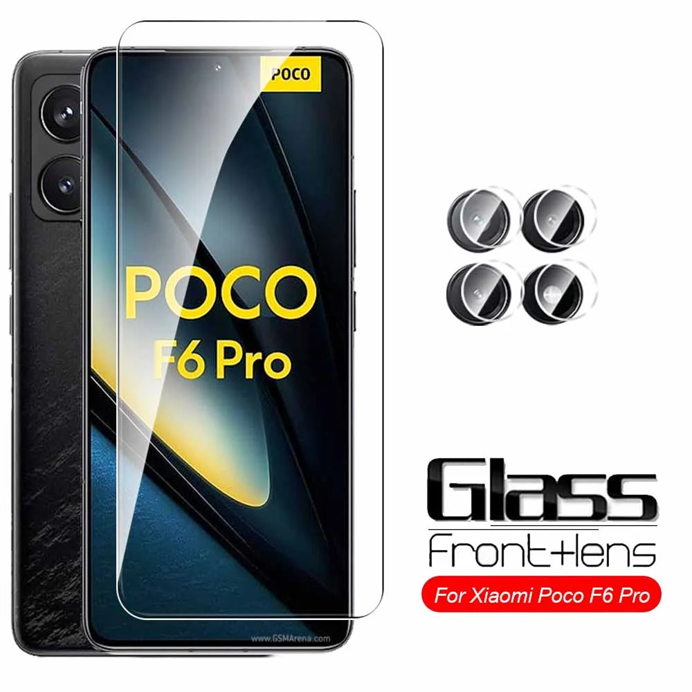 Xiaomi Poco f6 pro用スクリーンプロテクター,カメラレンズ保護,小さなpoccox6 f 6 f6 pro 6pro f6pro 5g,2in 1