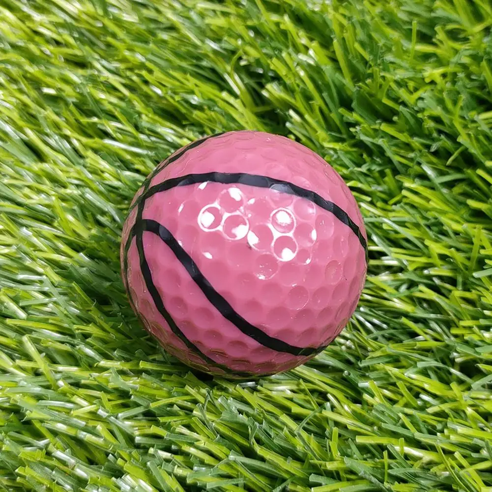 

Outdoor Golf Ball Rubber Golf Ball Rubber Golf Practice Balls with Sports Patterns Double Layer Training Balls for Indoor
