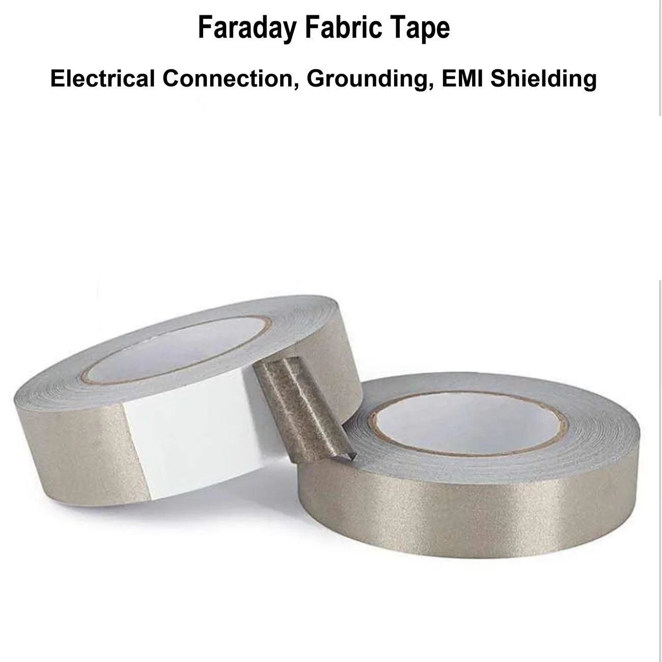 Conductive Faraday Fabric Tape, Signal Blocking Tape for Grounding, Electrical Connection, Display Repair, Cable and Guitar