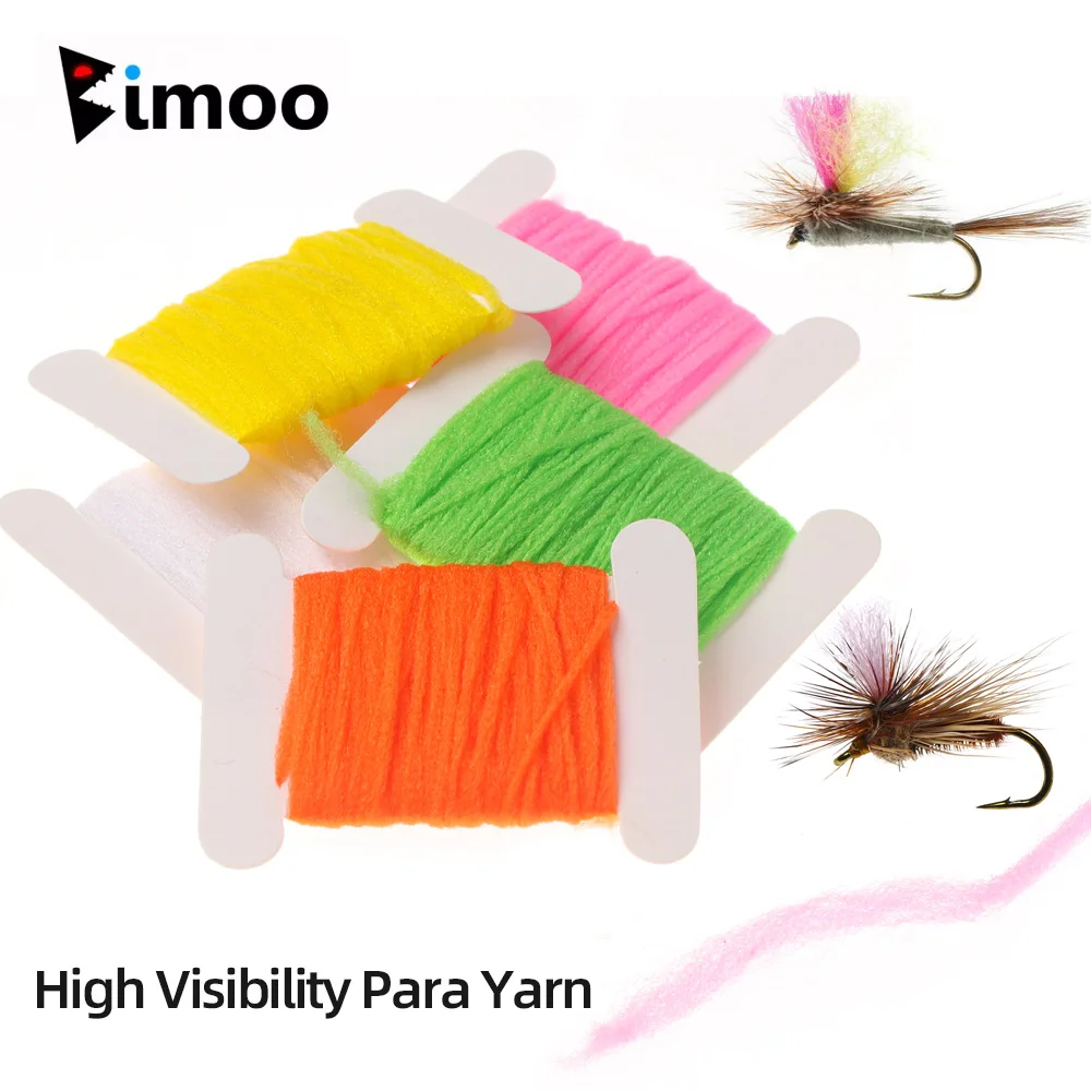 Bimoo 2Cards Synthetisches Hochsichtbares Para Post Wing Floating Emerger Cases Parachute Posts Split Wing Dry Fly Tying Material