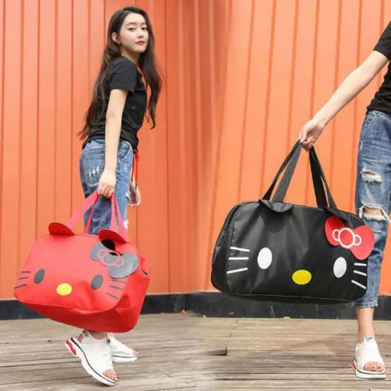 

Hellokitty Luggage Bag New Large Capacity Diagonal Span Package Shoulder Back Fashionable Sports Bag Waterproof Oxford Cloth