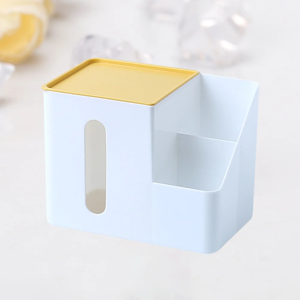 

Facial Tissue Box Yellow Premium Pp Plastic Desktop Organizer Storage Case For Home Office Paper Box Tissue Holder