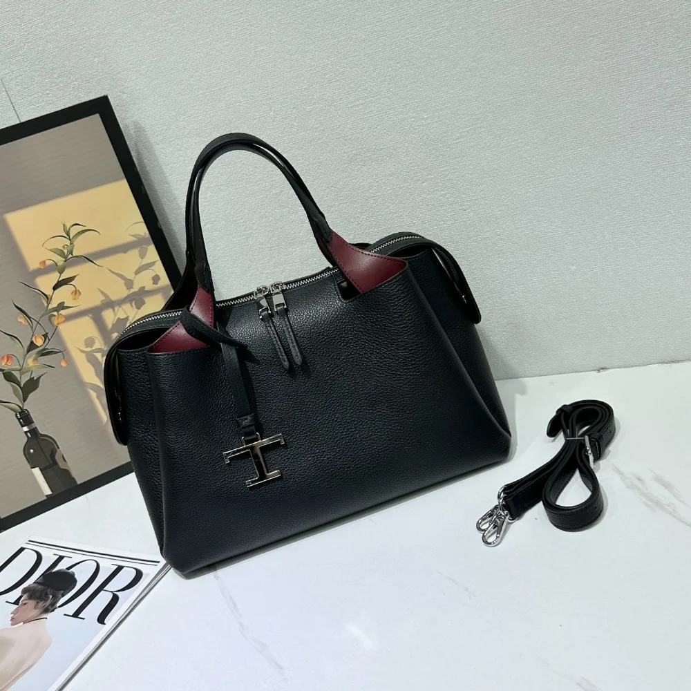 

Новая сумка-ведро из матовой кожи: нишевый дизайн, ретро-стиль, простая универсальная женская сумка через плечо для повседневного использования и деловых встреч.