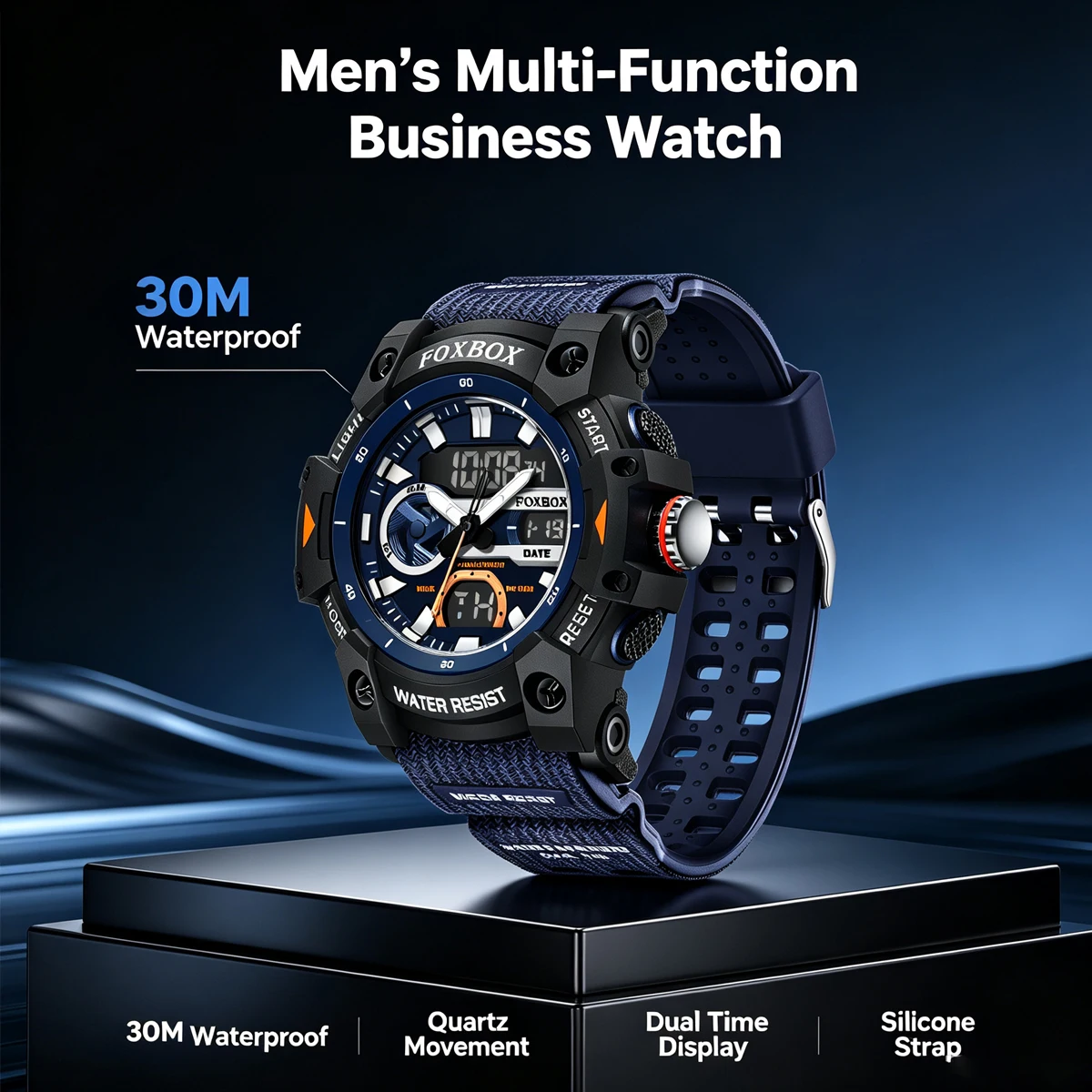 

LIGE Fashion Digital Watches For Men Top Brand Luxury Military Waterproof Watch Men Casual Sport Dual Display Watch Montre Homme