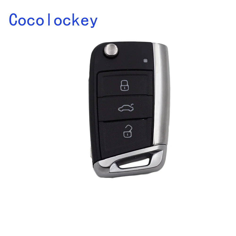 Cocolockey Remote Flip Key Shell for VW Polo Golf7 MK7 Tiguan for Skoda Octavia Kodiaq Karoq for Seat Ateca Car Accessories