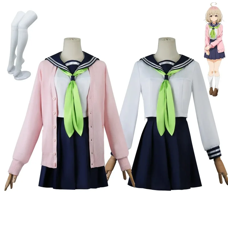 Anime Shikanoko Noko Cosplay Costumes Wig Koshi Torako Sailor Suit Tanukikoji Kinu School Uniform Skirt My Deer Friend Cosplay