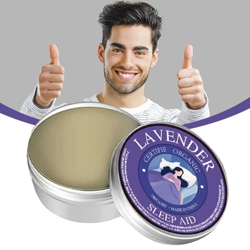 Organic Lavender Sleep Aid Balm with Ginger and Rosemary Essential Oils Natural Relaxing Sleep Salve for Deep Rest Stress Relief