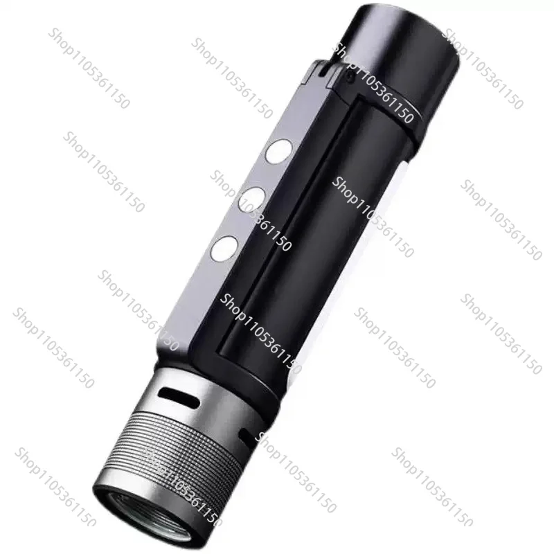 Portable 12 in 1 Outdoor Music Flashlight IPX4 Waterproof Speaker Rechargeable Emergency Power Bank