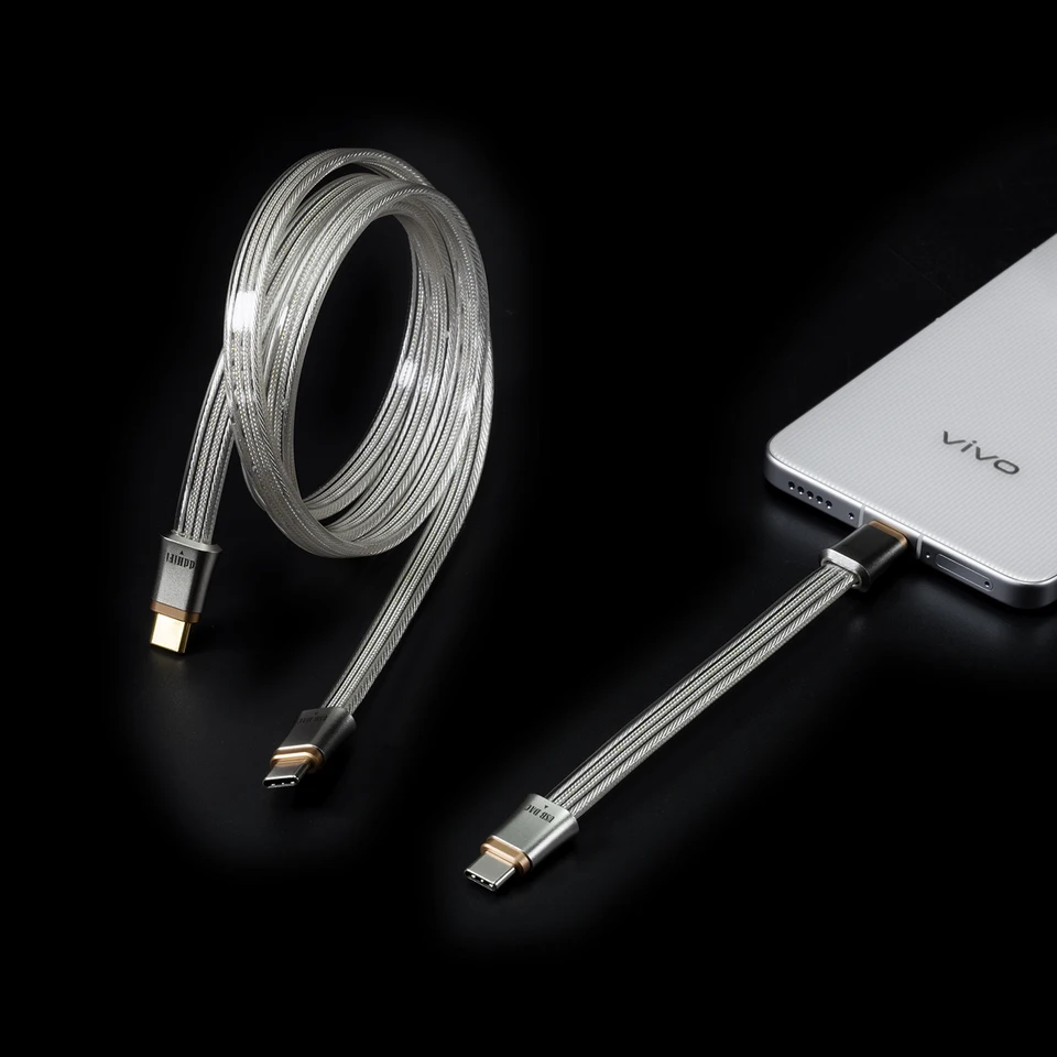 DD ddHiFi TC19CC (Comet) フラッグシップ純銀 USB-C to USB-C OTG