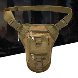Camouflage outdoor sports waist bag training leg bag large capacity waterproof mountaineering waterproof multifunctional bag