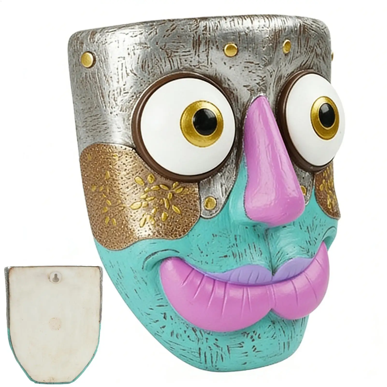 

Декоративные кашпо-лицеформы из смолы для дома: для забора, террасы, сада, двора, балкона, спальни, гостиной (для использования в помещении и на улице)