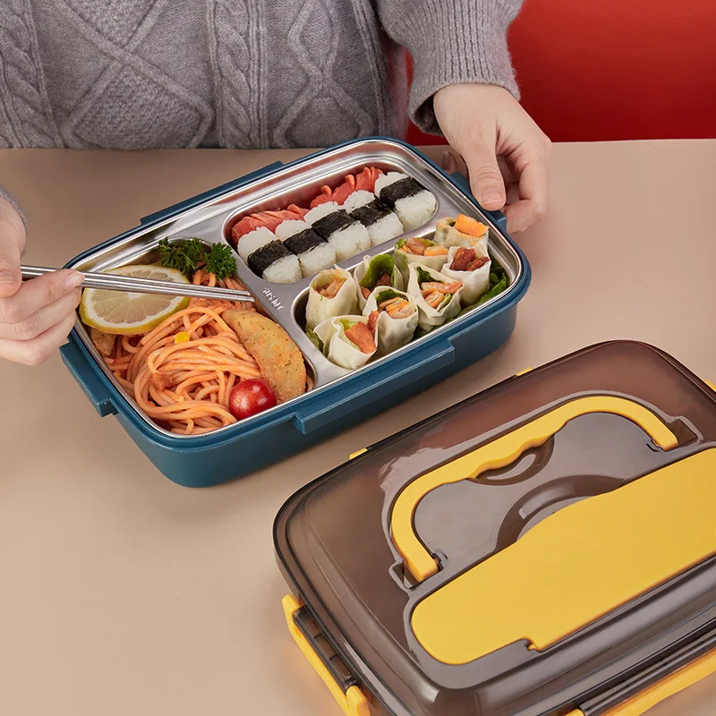 

Thermos Lunch Box Bento Box Lunch Box For Kids Lunch Bag Sealed Leak Proof High Capacity Stainless Steel Lunch Box with Cutlery