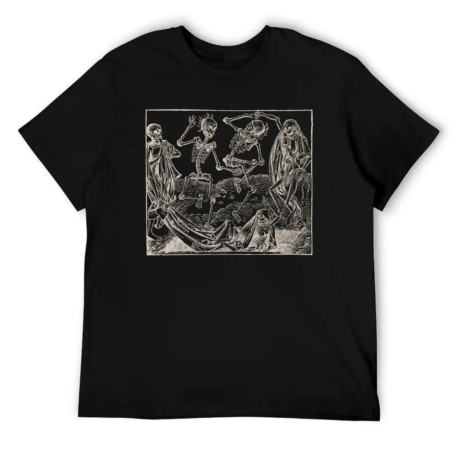 

Dance of Death / Dance of macabre - white print T-Shirt t shirt personalised essential t shirt T-Shirt