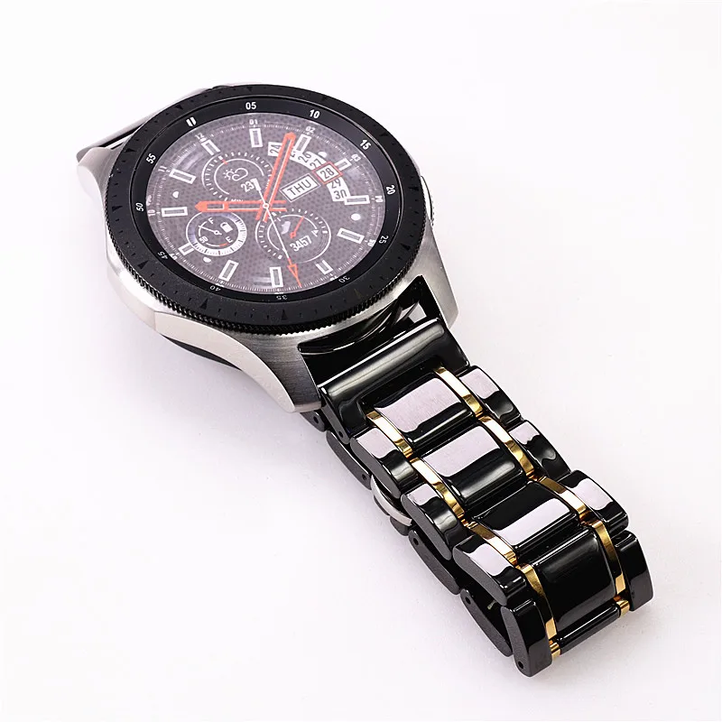 20mm Ceramic Steel Strap For Samsung Galaxy Watch Active2 22mm amazfit Watch3 Huawei GT Pro Watch Bracelet Wristband Belt Band