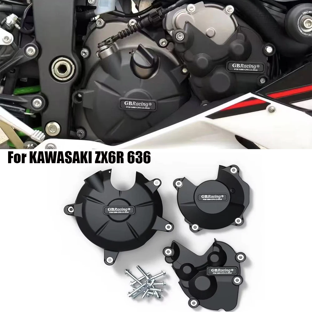 

for KAWASAKI ZX-6R ZX636 2007-2025 2008 2009 2020 2021 2022 2023 2024 2025 Motorcycle Engine Hood Protective Shell Accessories