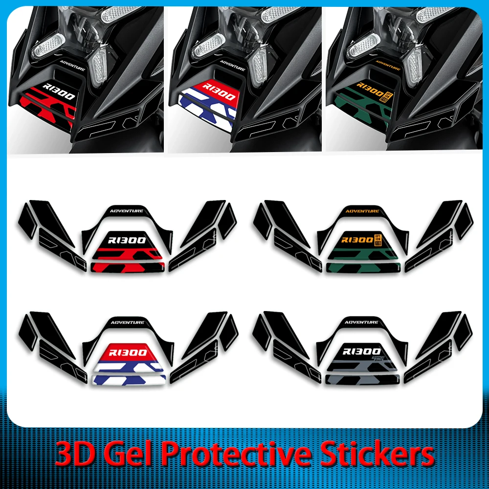 

3D gel motorcycle stickers For R1300GS Adventure Trophy R1300 GS ADV 2025 2024 Windshield Paint Protection Film Decal