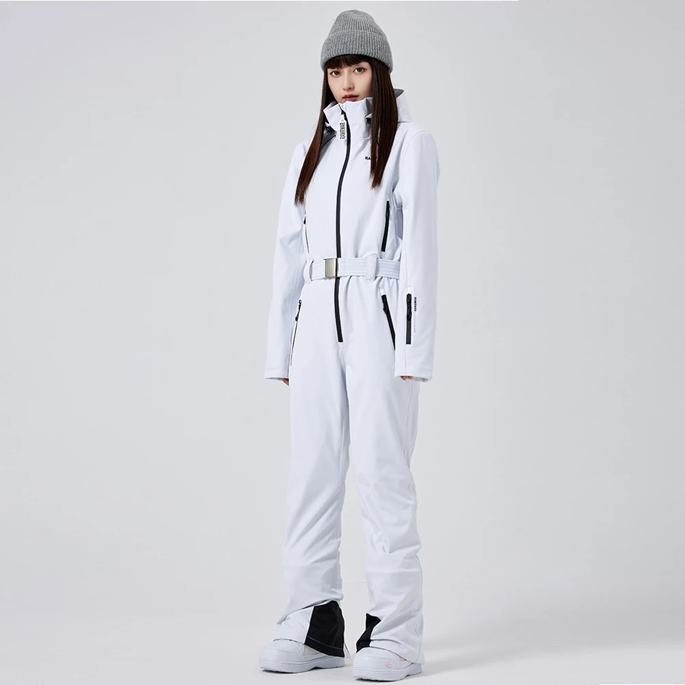 

-30℃ New One Piece Ski Suit Women Outdoor Snowboard Warm Jumpsuit Ski Set Snow Overalls Thickened Windproof Waterproof Clothing