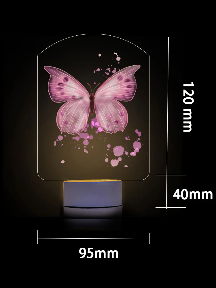 

Romantic Butterfly-Shaped LED Night Light, Cozy Bedside Ambiance Lamp, Creative & Energy-Saving Bedroom Decor