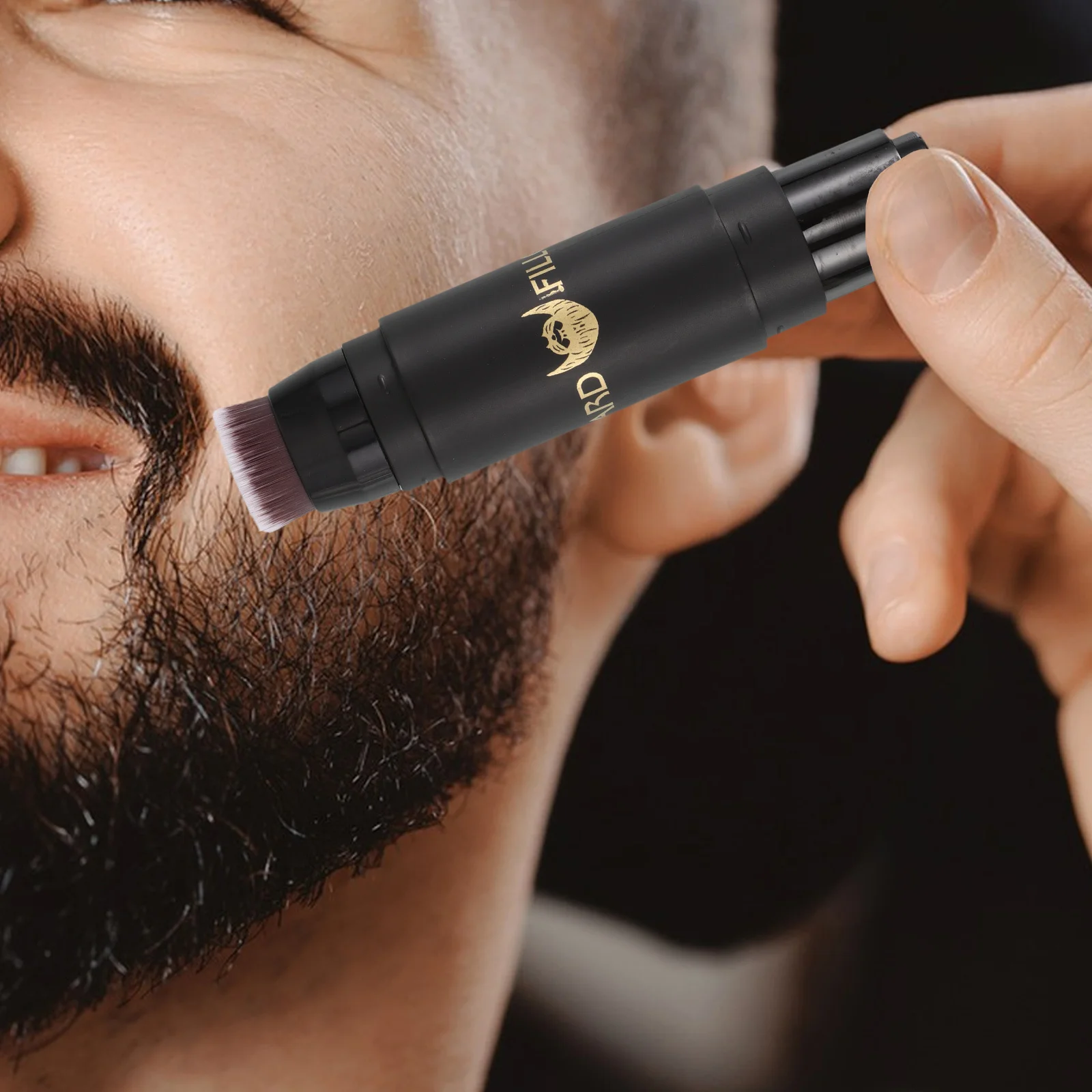 

Крем-карандаш для утолщения волос и бороды с двойным кончиком для мужчин, ручка-наполнитель для бороды, черный портативный инструмент для ухода за волосами, естественная отделка, легкая