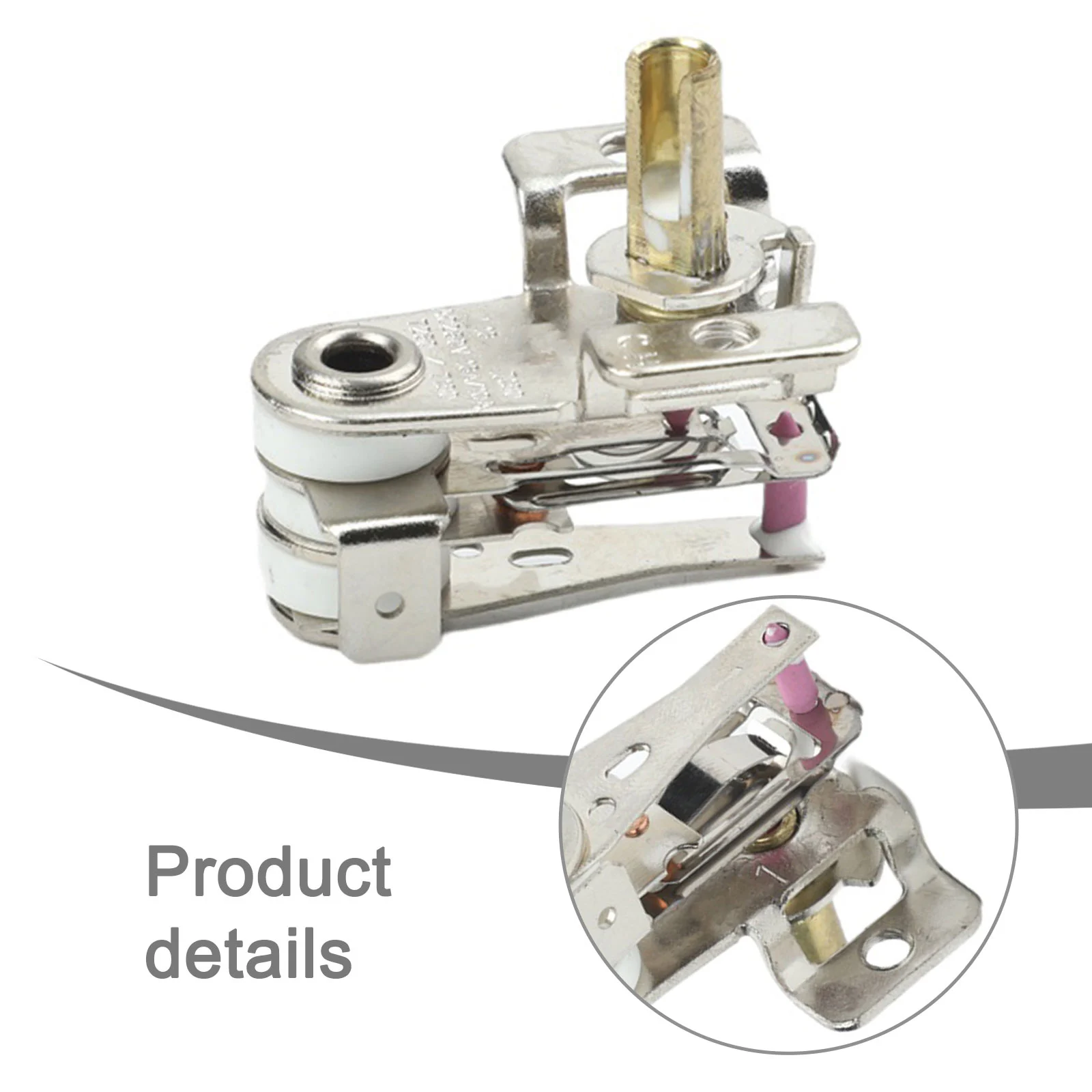 Adjustable Temperature Bimetal Thermostat KST-220 90C 16A 250VAC for Use in Electric Heaters Toasters Fryers and Ovens