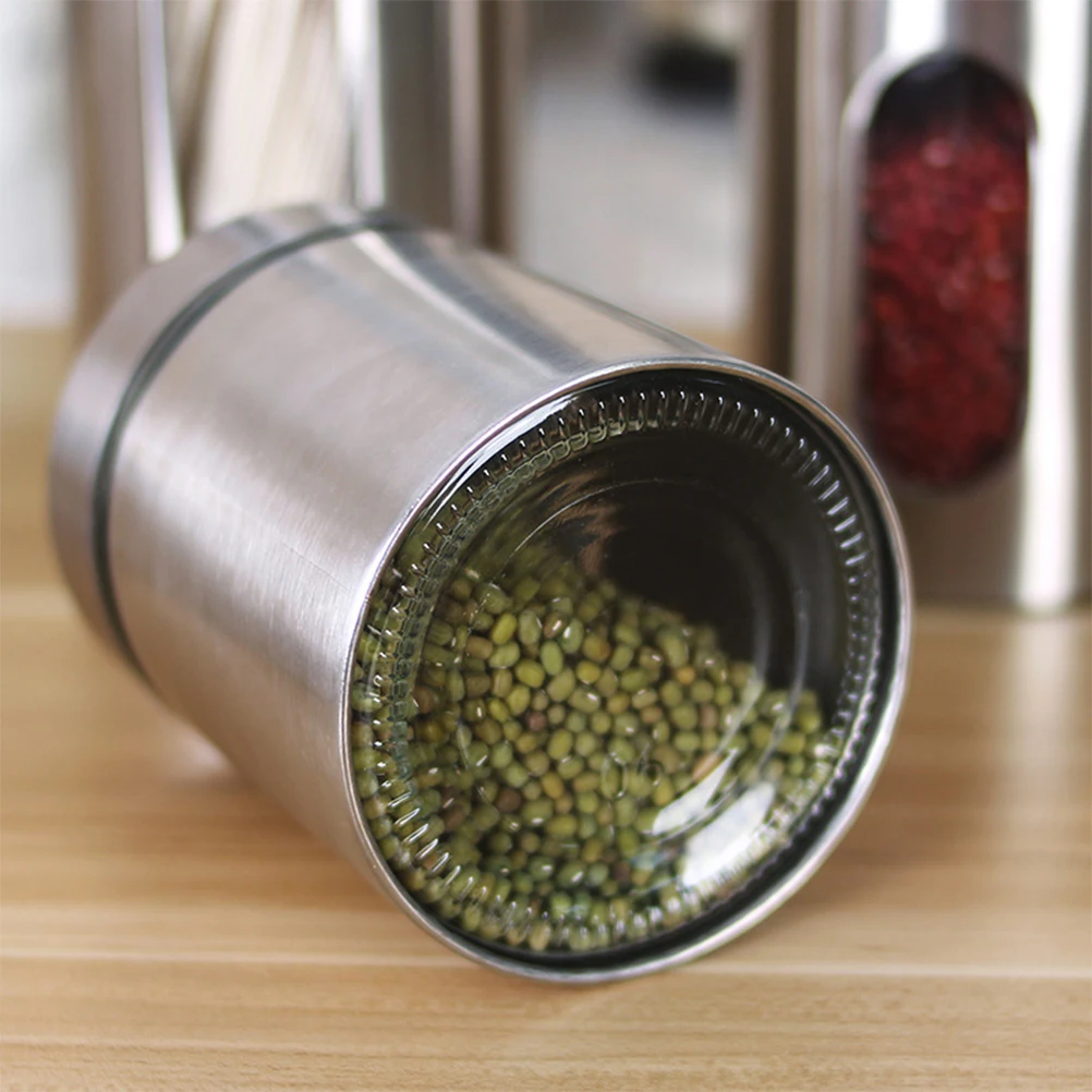 

Food Storage Jar Containers Seal Insulated Air Sealed for Kitchen with Lids Steel Snack