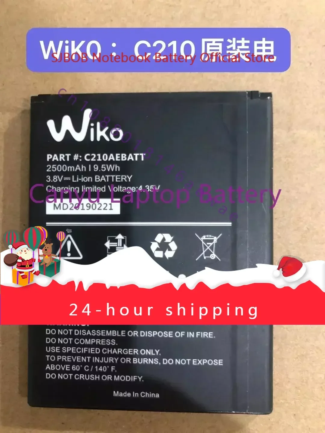 high-quality products New  3.8V 2500mAh replacement battery For Wiko C210AEBATT Mobile phone