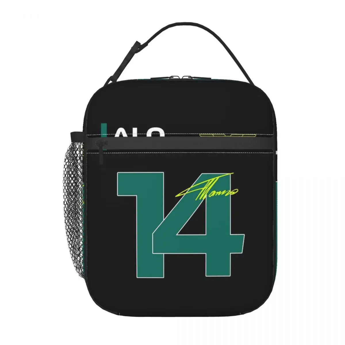 Alonso 14 Motor Race Resuable Lunch Boxes Women Multifunction Fernando Sport Motorcycle Cooler Thermal Food Insulated Lunch Bag