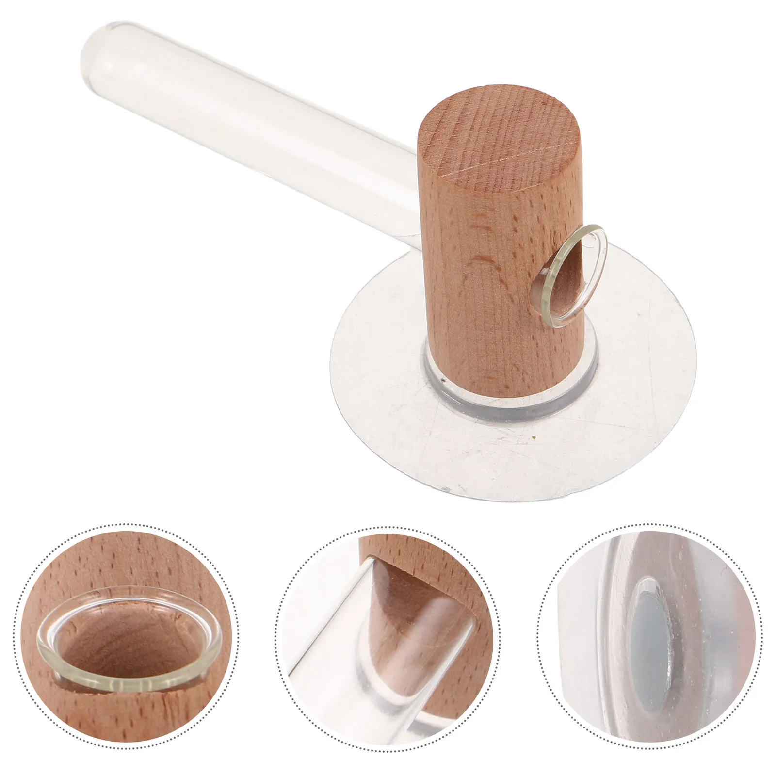 

Glass Tube Vase Hydroponic Bathroom Wall Planter Flower Holder Hanging Plants Containers Air Terrarium