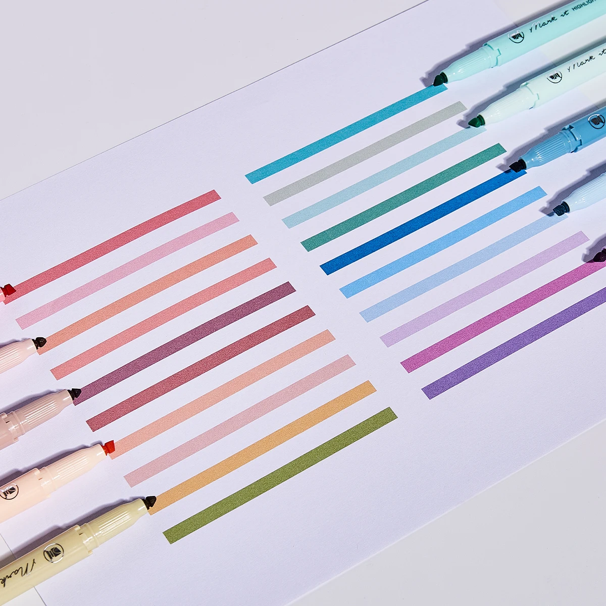 5 teile/satz Pastell Textmarker Marker Farben Fluoreszierende Haken Stift Farbige Mark Stift Japanische Schreibwaren Schule Liefert Kawaii