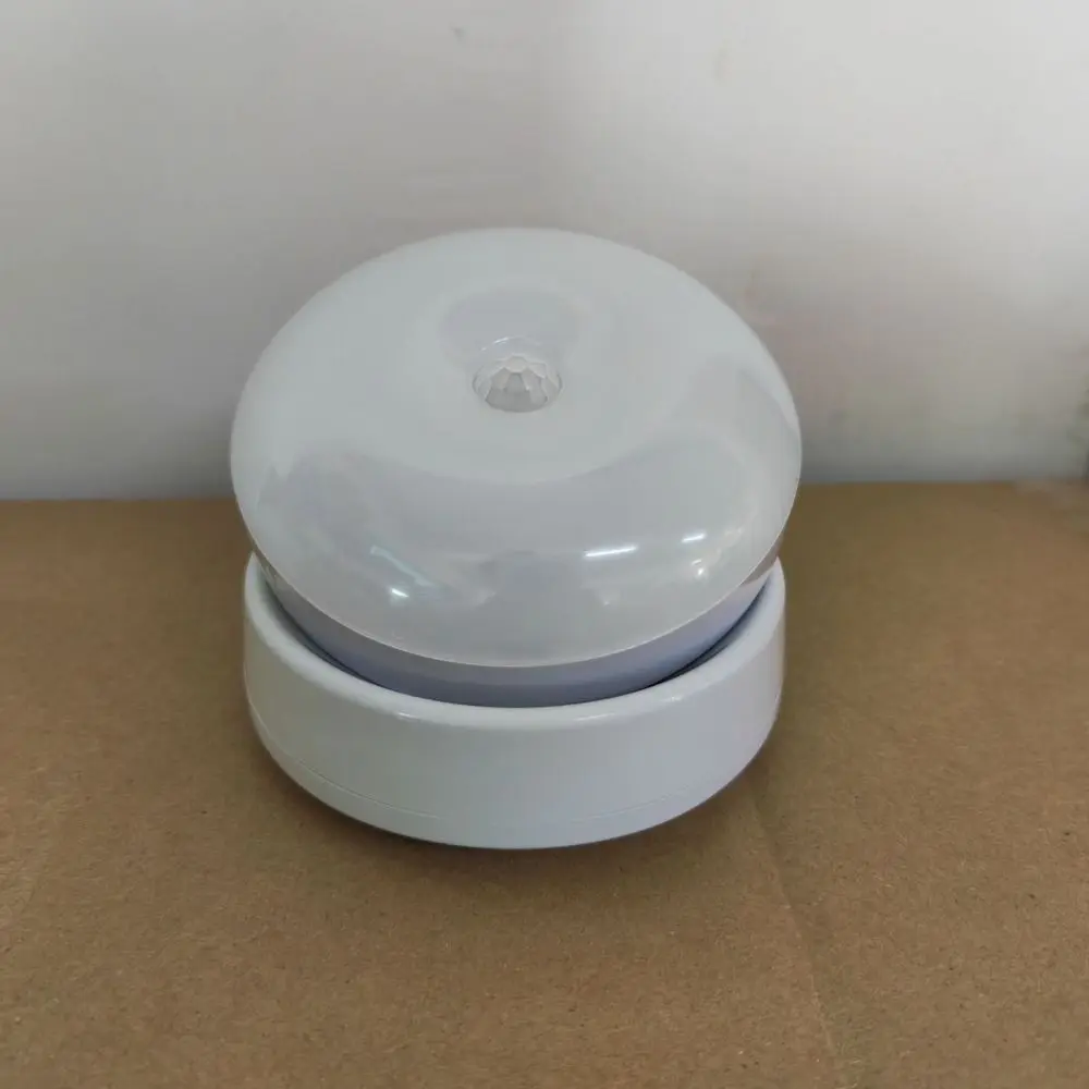 360 Rotated LED Night Light Intelligent Human Induction USB Charging Wall Lamps Round Creative Cabinet Light