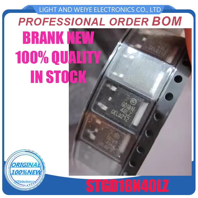 Original Stitch Stoc, STGD18N40LZ, STGD18N40LZT4, STGD18N40, GD18N40LZ, GD18N40, GD18N-40LZ,  TO252, 10pcs