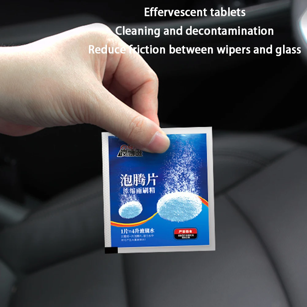 Solid Cleaner Car Windscreen Cleaner Effervescent Tablet Auto Wiper Glass Solid Cleaning Glass Solid Cleaning Tablets Pastille