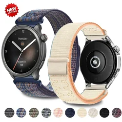 20mm 22mm Smart Watch Strap for Amazfit Balance GT4/3/2 46mm Nylon Loop Bracelet for Samsung Galaxy Watch 4/6 Classic 5 Pro 45mm