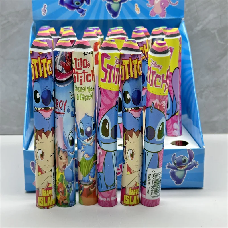 12CM 1/3/6Pcs Disney Stitch Eraser Extremely Durable Long-style Stationery for School Supplies Wholesale School Eraser 6 Styles