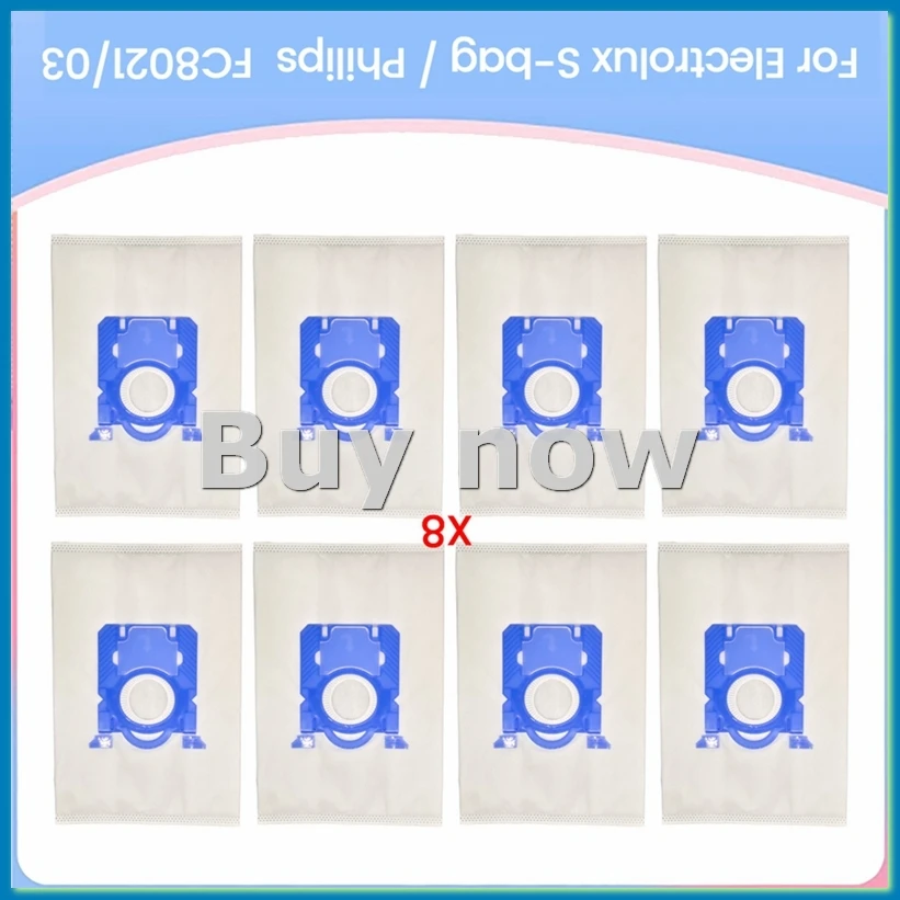 

Мешок для пыли для пылесоса FC8021/03, запасные части для пылесоса, 8 шт.-A75P