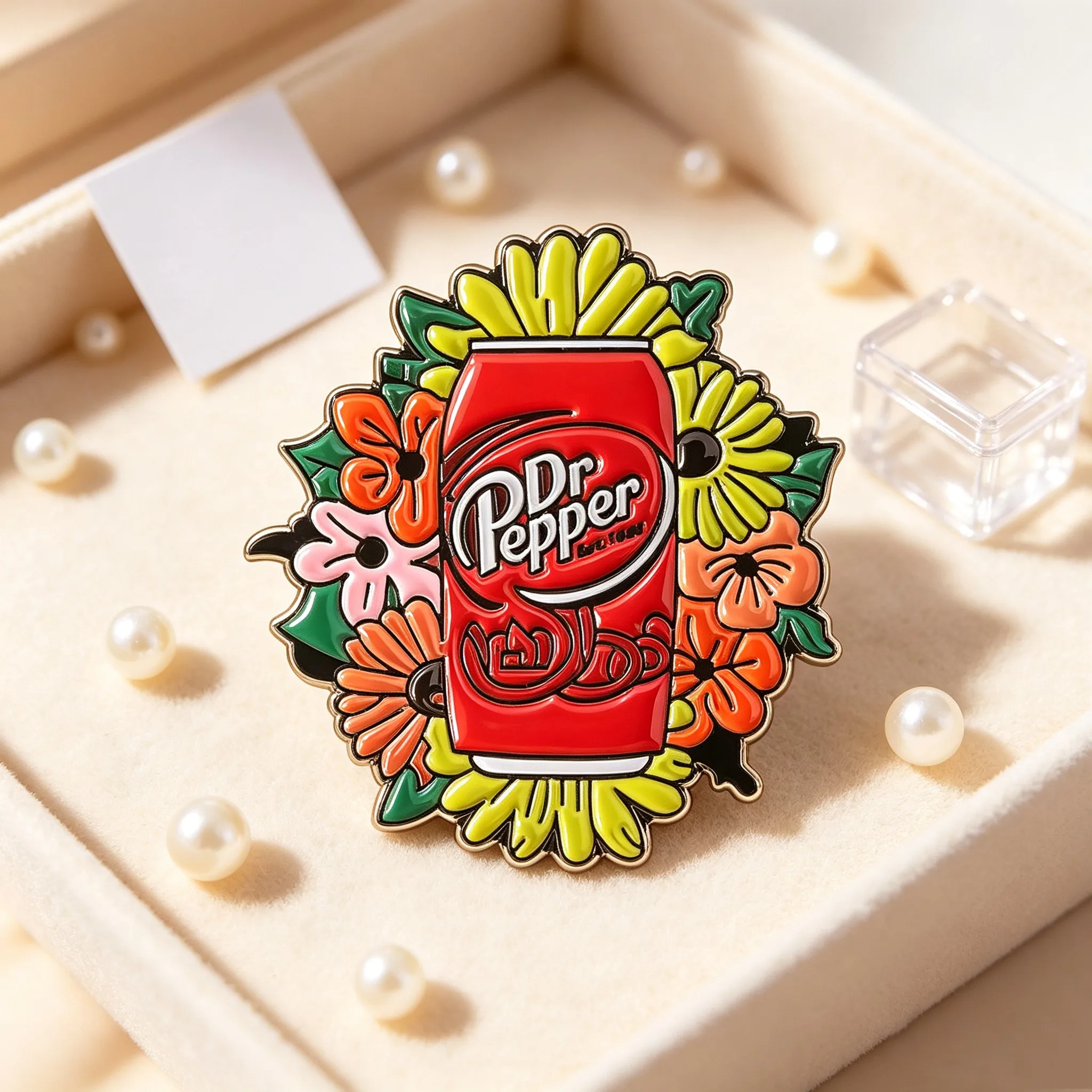 Dr Pepper Enamel Pin Cute Shoe Dr Pepper Brooch Pines Lapel Pins Badge on Backpack Clothing Accessories Animal Friends Gifts