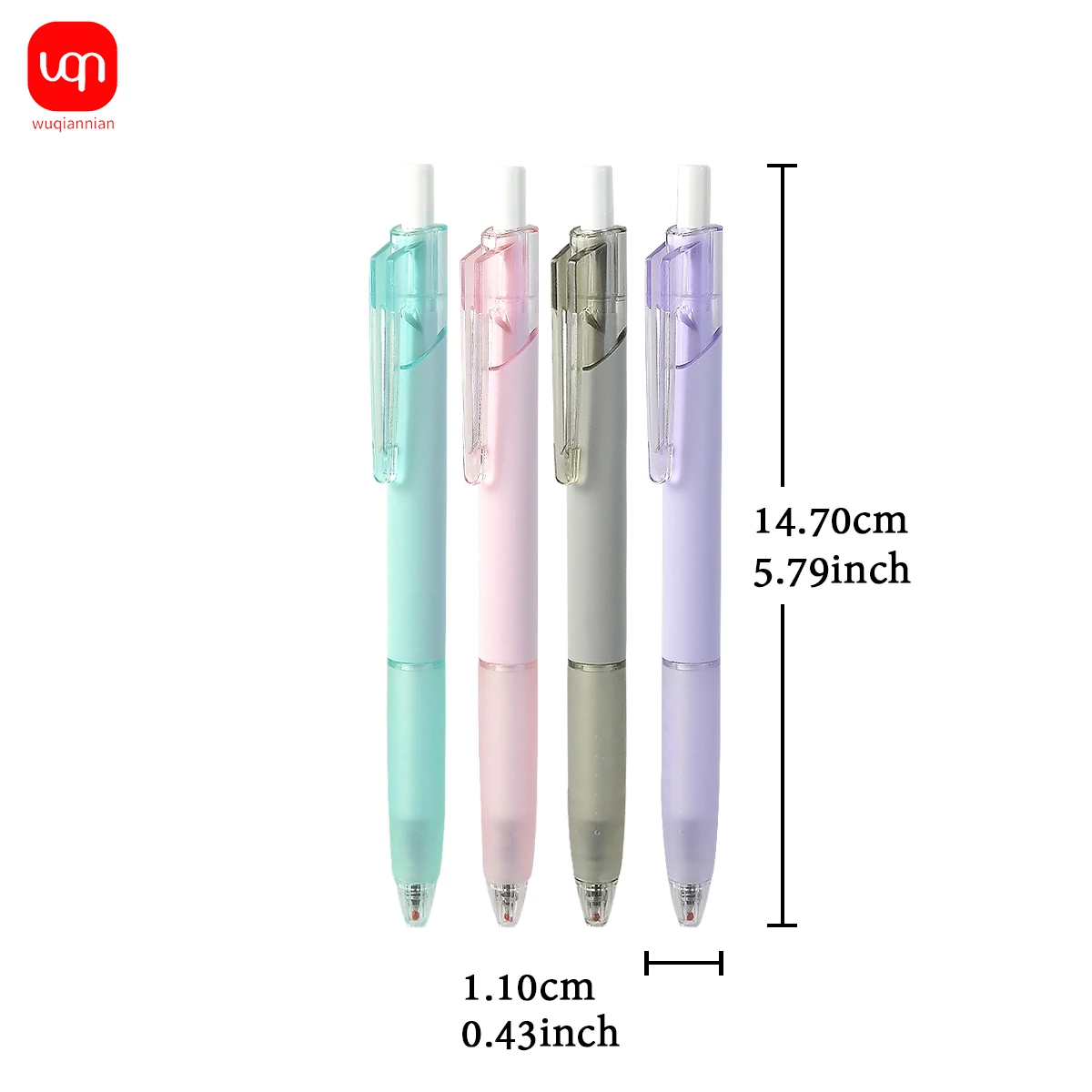 WQN-3/6/12 قطعة قلم جل صامت بنقرة بسيطة 0.5 مللي متر طرف حبر أسود ناعم ومتدفق مناسب للمدرسة والقرطاسية #3