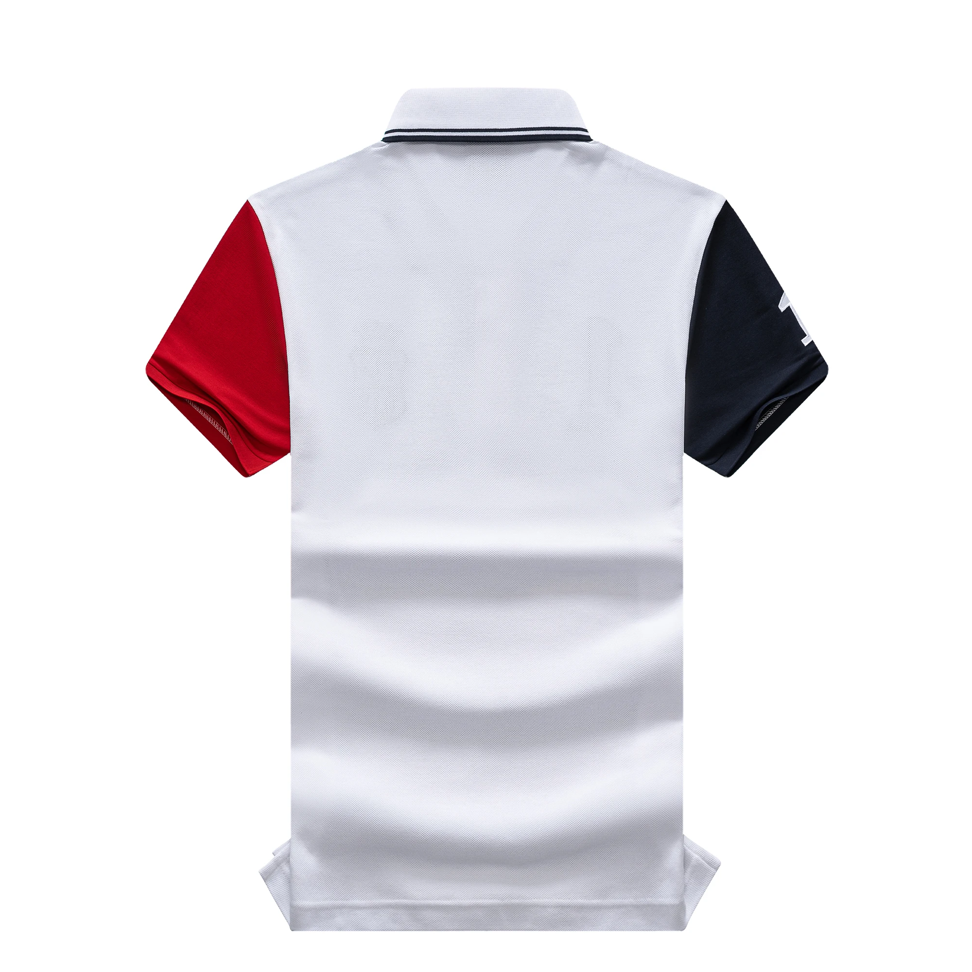 Men's Sports Polos Short Sleeve Casual Number One Collar T-Shirts Male Clothing Plus US Size